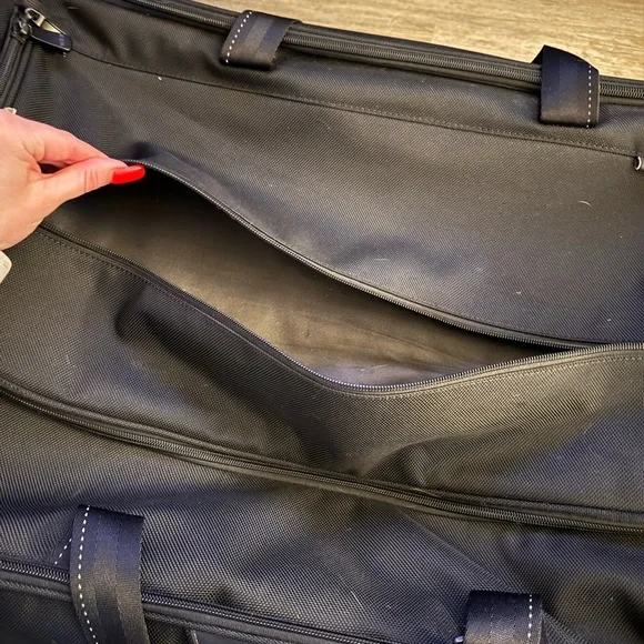 COPY - Tumi Black Rolling Duffel Travel Bag / Suitcase - Picture 4 of 13